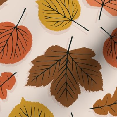 Fall Foraged Leaves | 3"-6" Neutral