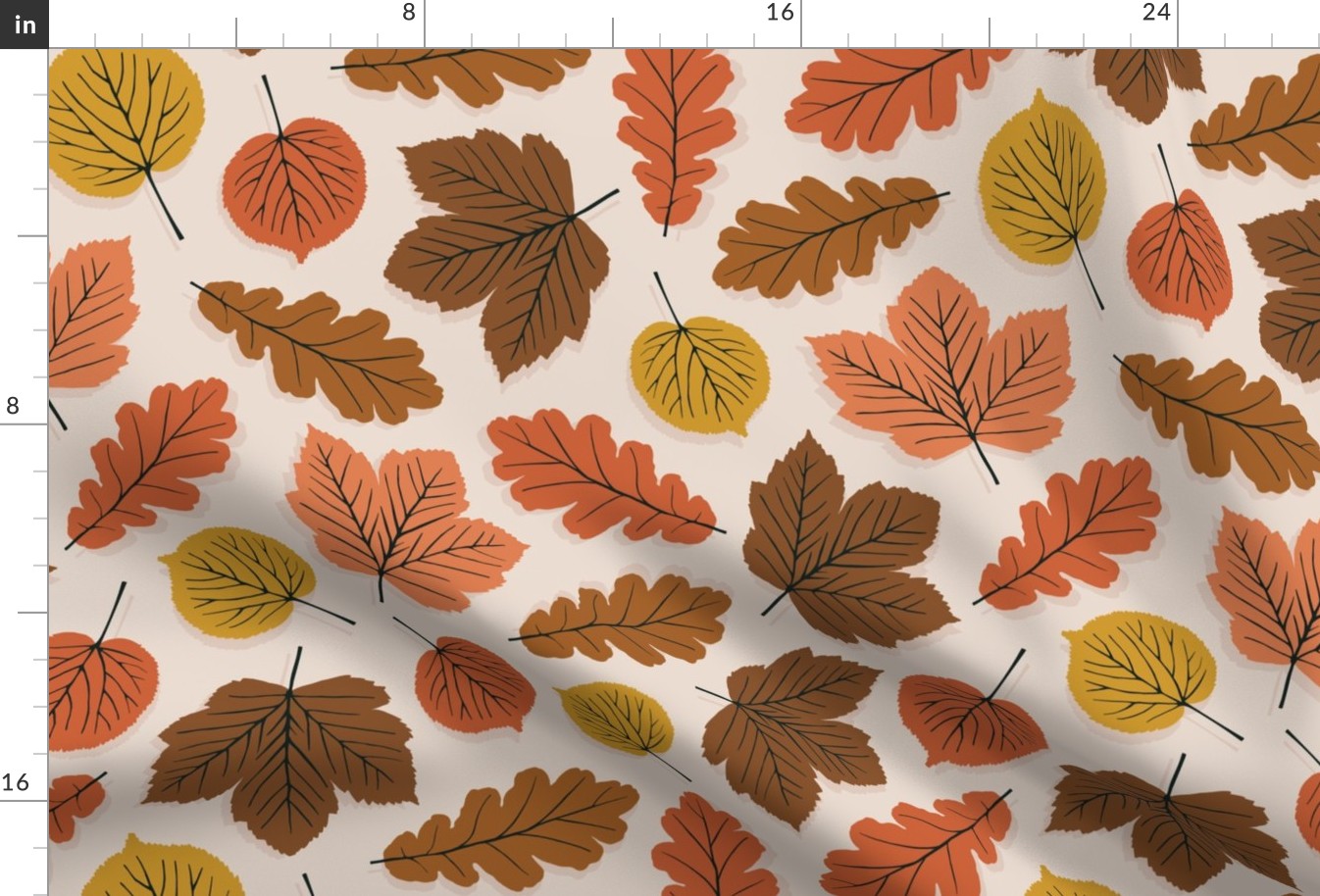 Fall Foraged Leaves | 3"-6" Neutral