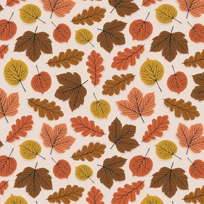 Fall Foraged Leaves | 2"-4" Neutral