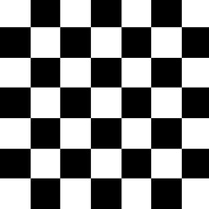 Checkerboard in black and white