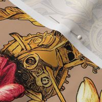 Gold and Rose Steampunk Tattoo