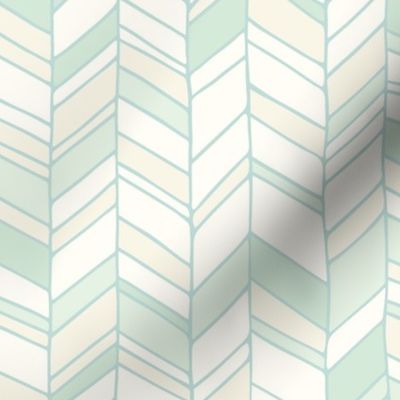 Chevron zigzag celadon wallpaper 24 scale by Pippa Shaw