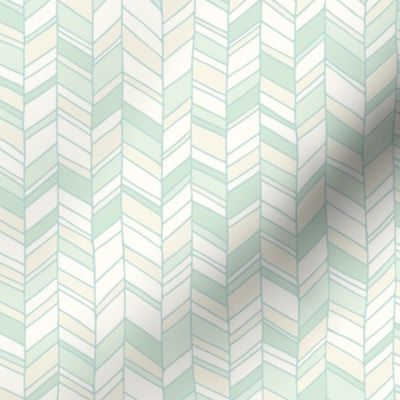 Chevron zigzag celadon wallpaper 12 scale by Pippa Shaw