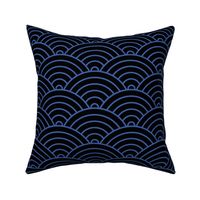 Blue Japanese Waves - Large (Rainbow Collection)