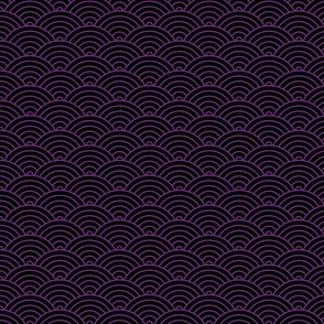 Purple Japanese Waves - Medium (Rainbow Collection)