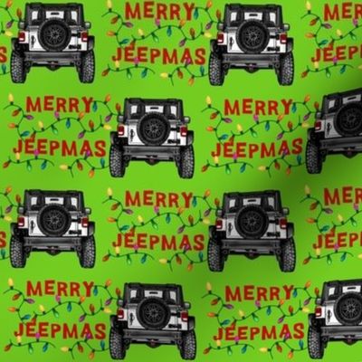 MERRY JEEPMAS White Jeep