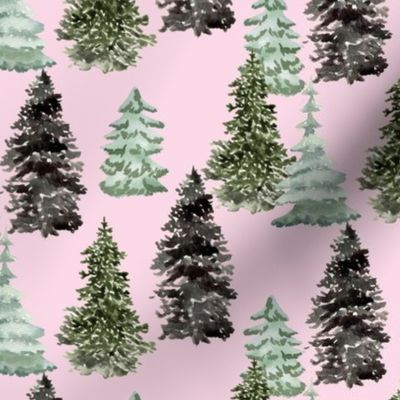 Winter Trees // Blush 