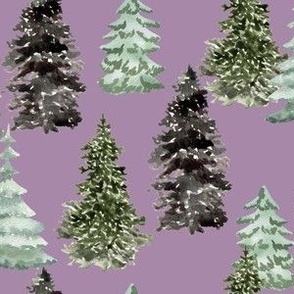 Winter Trees // Boho Violet