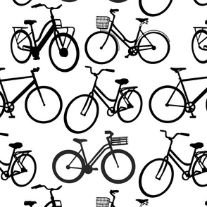 Bikes Black with White BG