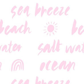 Summer Words 01 Baby Pink