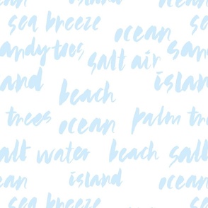 Summer Words 01 Light Blue