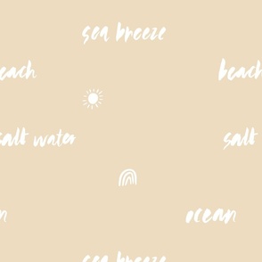 Summer Words 01 Beige