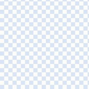 3/8" Chambray Blue & White Checker, Light Blue Checkered, Checkerboard