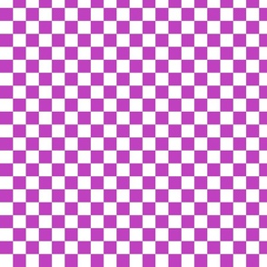 Purple and White Checker Pattern