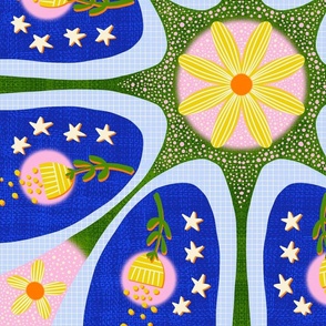 Flowers and Stars Tiles (large)