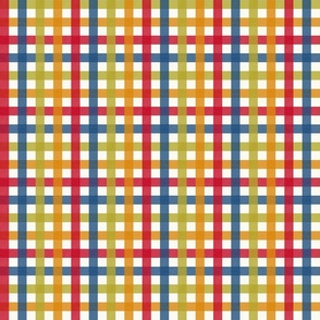 colorful holliday gingham plaid