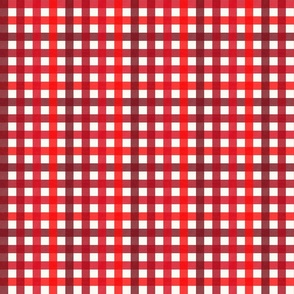 red gingham plaid