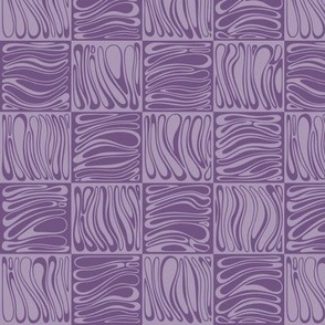 Checkered Purple Rubberband Boxes