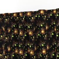 Illuminated Fireflies on a Moonless Night Animals Insect Firefly 