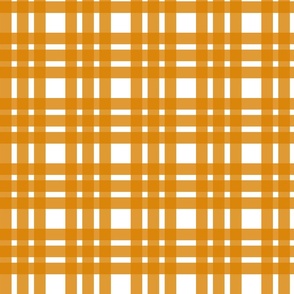 Tweed check plaid - orange