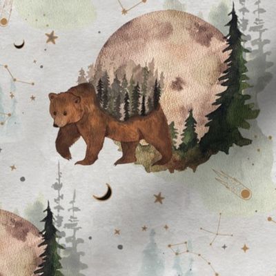 Woodland Grizzly Bear - Grey