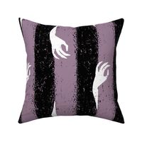 Stripe Creepy Halloween Hands - Plum - Jumbo