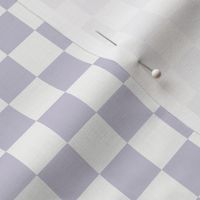 3/4" Light Violet & White Checker, Violet Purple Checkered, Checkerboard