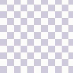 3/4" Light Violet & White Checker, Violet Purple Checkered, Checkerboard