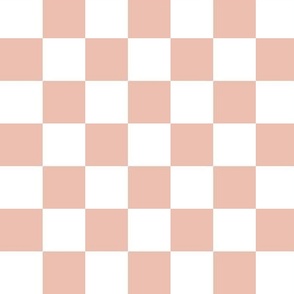 Checkerboard in blush pink