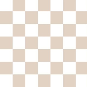 Checkerboard in light tan