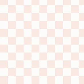 3/4" Shell Pink & White Checker, Copper Pink Checkered, Checkerboard