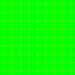 Yellow on Green on Lemon and Lime Grid 2 inch
