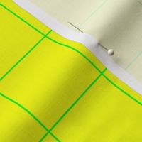 Green on Yellow on Lemon and Lime Grid 2 inch