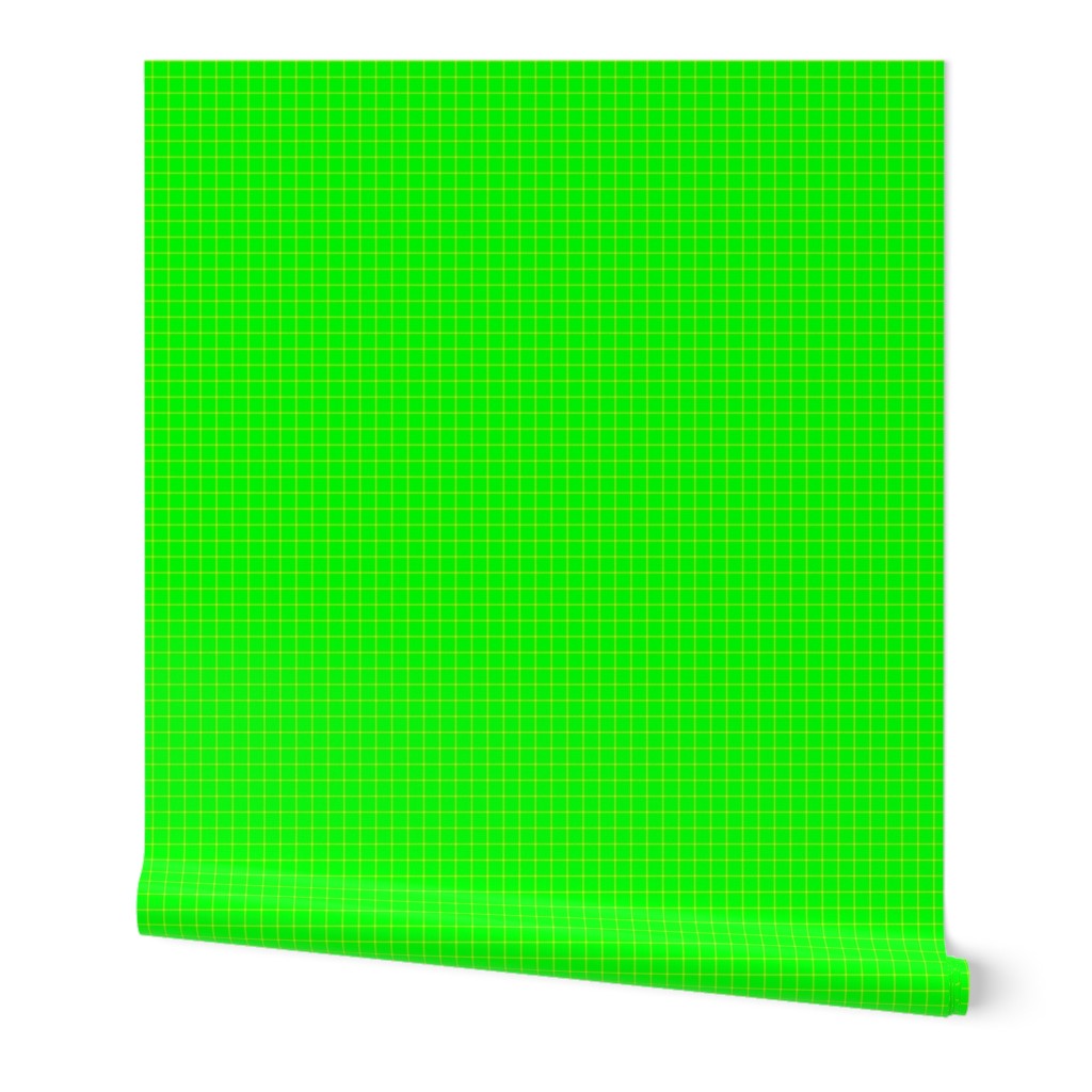 Yellow on Green on Lemon and Lime Grid 1/2 inch