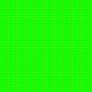 Yellow on Green on Lemon and Lime Grid 1/2 inch