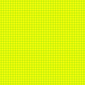 Green on Yellow on Lemon and Lime Grid 1/2 inch