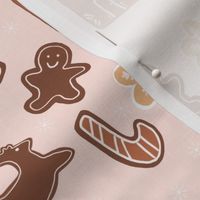 Pink gingerbread holiday
