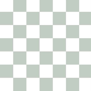 Checkerboard in sage green