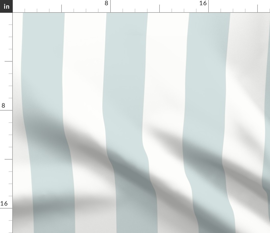 3" Vertical Stripe: Dusty Aqua Wide Basic Stripe, Watery Blue Green Stripe