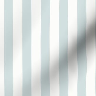 3/4" Vertical Stripe: Dusty Aqua Basic Stripe, Watery Blue Green Stripe