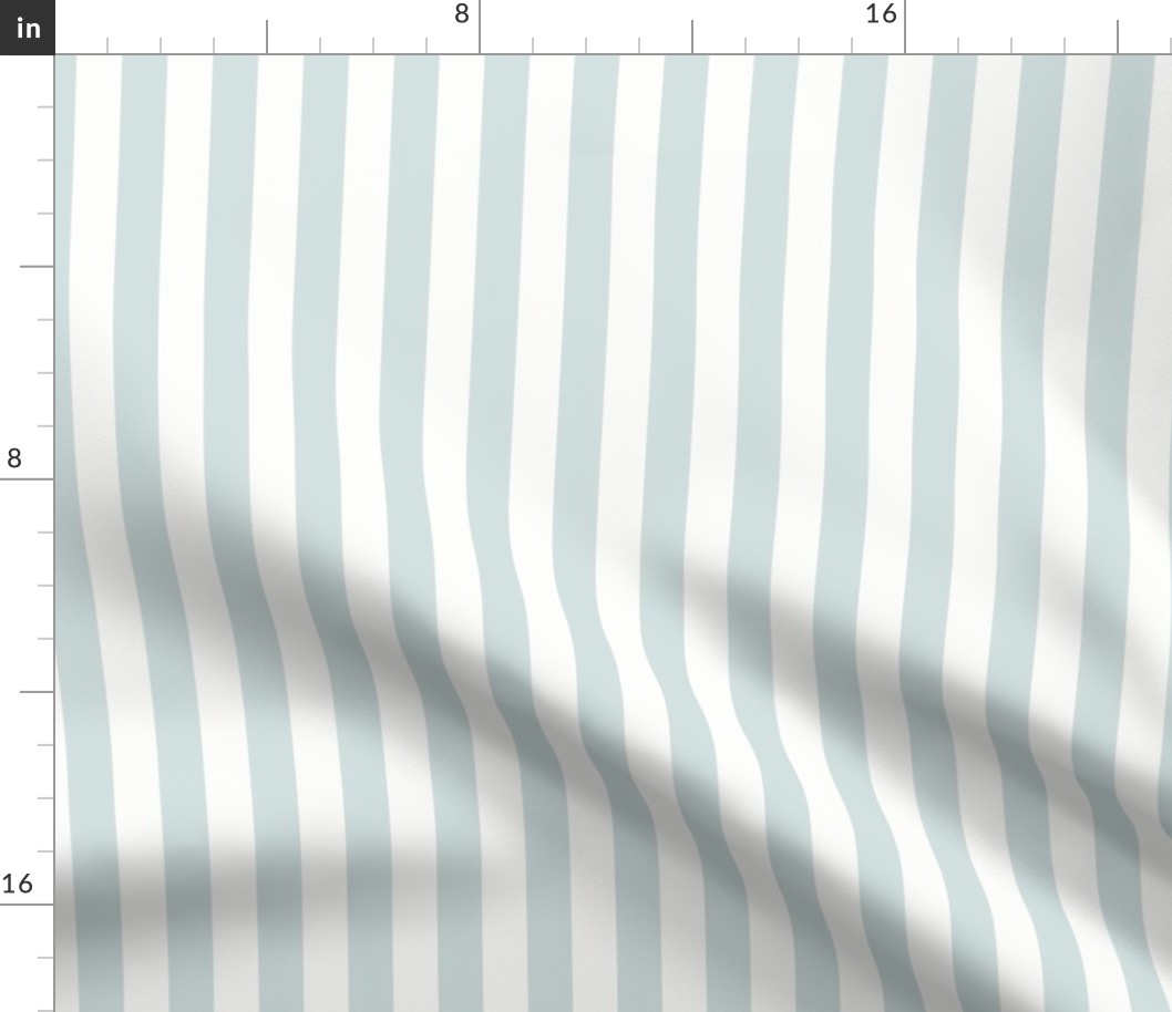 3/4" Vertical Stripe: Dusty Aqua Basic Stripe, Watery Blue Green Stripe