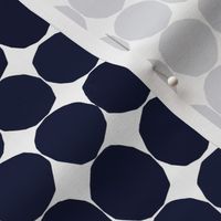 Simple Modern Polka Dot - Medium - Black and White - pointdelettre01 