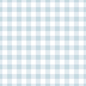 Peaceful Blue Gingham Plaid / Large