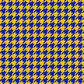 Blue and Gold houndstooth