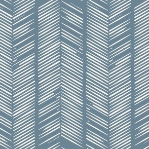 country blue vertical sketchy textured chevron herringbone 