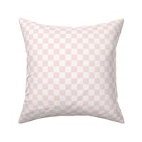 3/4" Light Pink & White Checker, Millennial Pink Checkered, Checkerboard