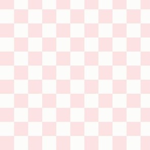 3/4" Light Pink & White Checker, Millennial Pink Checkered, Checkerboard