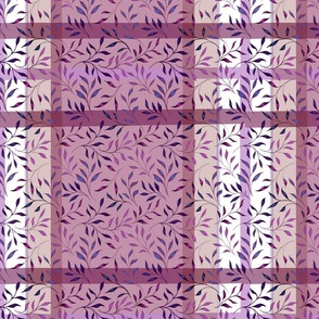 Leaves on Mauve Napkins