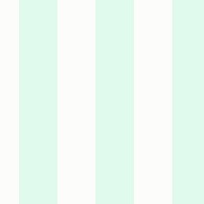 1.5" Vertical Stripe: Pastel Mint Wide Basic Stripe, Mint Green Stripe