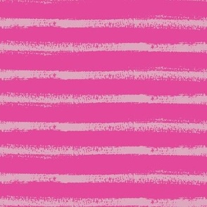 Blush Pink Stripes on Hot Pink with Hand-painted texture